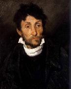 Theodore   Gericault Portrait of a Kleptomaniac France oil painting artist